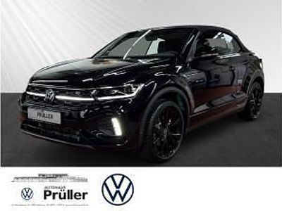 Neu VW T-Roc Cabriolet R-line 150 PS (110 kW) 2025 Schwarz (deep black perleffekt / schwarz) Cabrio