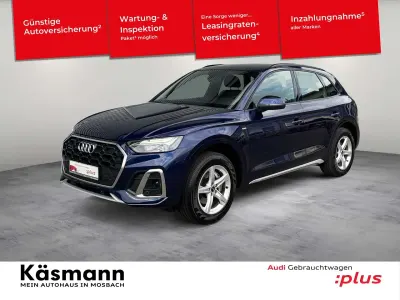 Gebraucht Audi Q5 S-Line 204 PS (150 kW) 2022 Navarrablau metallic SUV