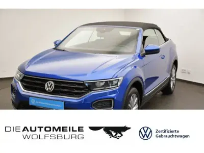 Gebraucht VW T-Roc Cabriolet Style 150 PS (110 kW) 2020 Ravennablau metallic (metallic) Cabrio