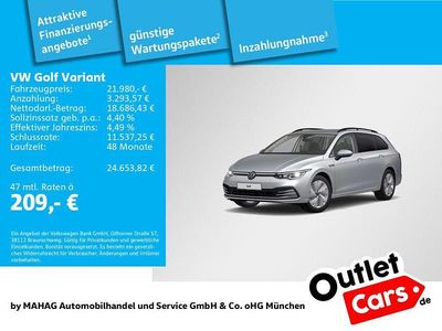 Silber Gebraucht 2022 VW Golf VIII Style Kombi | 21.980 € (Fairer Preis)