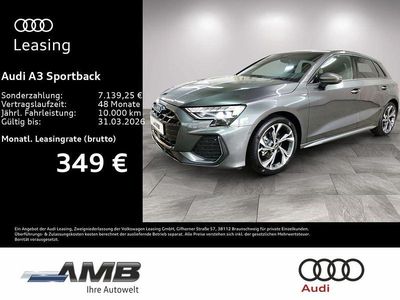 Neu Audi A3 S-Line 150 PS (110 kW) 2025 Grau Limousine