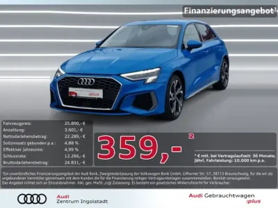 Usata Audi A3 Sportback g-tron Ambiente 131 CV (96 kW) 2022 Blu Utilitaria