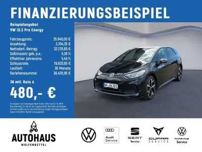 Gebraucht VW ID.3 Pro 150 kW (204 PS) 2026 Schwarz Kleinwagen