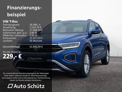 Gebraucht VW T-Roc Life 150 PS (110 kW) 2023 Blau SUV