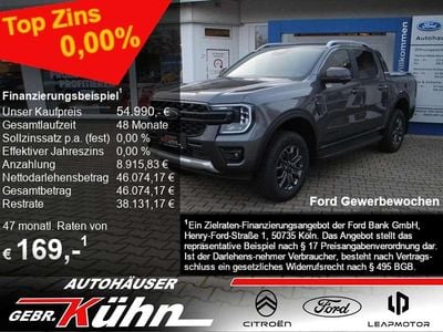 Neu Ford Ranger Wildtrack 205 PS (150 kW) 2025 Grau Pickup