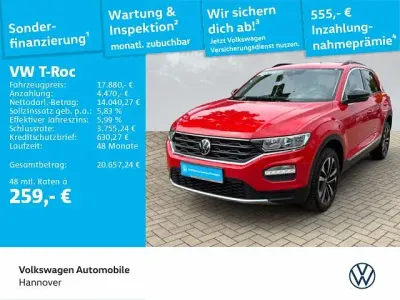 Gebraucht VW T-Roc United 110 PS (80 kW) 2021 Rot SUV