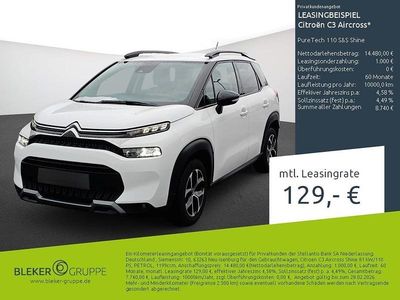 Gebraucht Citroën C3 Aircross Shine 110 PS (80 kW) 2023 Weiß SUV