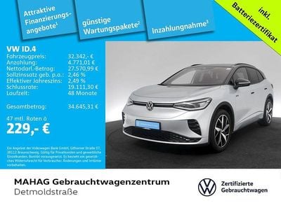 Gebraucht VW ID.4 GTX 219 kW (299 PS) 2022 Scale silver metallic/schwarz SUV