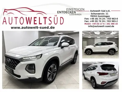 Gebraucht Hyundai Santa Fe Premium 200 PS (147 kW) 2020 White cream mica (metallic) SUV