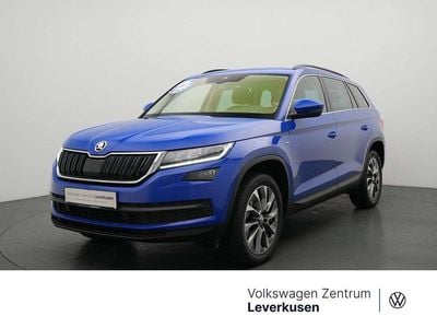 Gebraucht Skoda Kodiaq Ambition 150 PS (110 kW) 2021 Schwarz / blau / energy blau (metallic) SUV