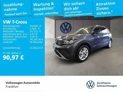 Gebraucht VW T-Cross Goal 95 PS (69 kW) 2025 Grau SUV