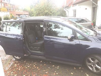 Gebraucht Ford Grand C-Max Titanium 140 PS (102 kW) 2014 Blau metallic Van / Kleinbus