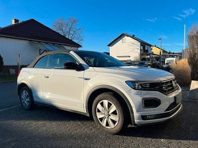 Gebraucht VW T-Roc Cabriolet R-line 150 PS (110 kW) 2021 Weiß Cabrio