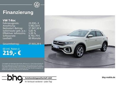 Gebraucht VW T-Roc R-line 110 PS (80 kW) 2024 Grau SUV