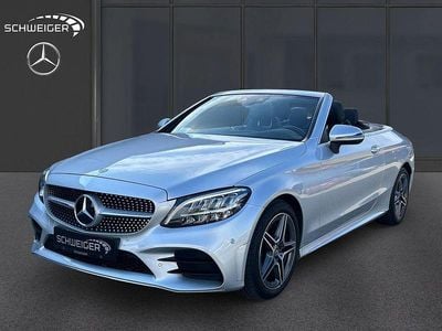 Usata Mercedes C200 AMG line 184 CV (135 kW) 2020 Argento Cabrio