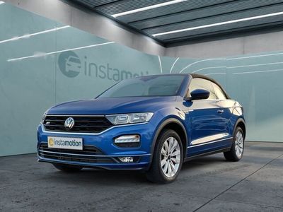 Gebraucht VW T-Roc Cabriolet R-line 150 PS (110 kW) 2021 Blau Cabrio