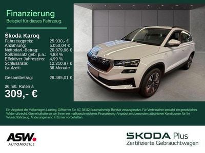 Moonweiss metallic Gebraucht 2023 Skoda Karoq Tour SUV | 25.930 € (Fairer Preis)