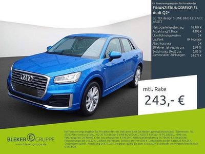 Gebraucht Audi Q2 Design 116 PS (85 kW) 2019 Arablau kristalleffekt SUV