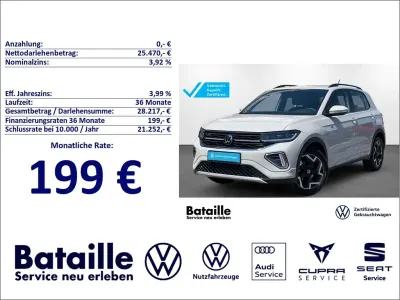 Gebraucht VW T-Cross R-line 116 PS (85 kW) 2025 Grau SUV