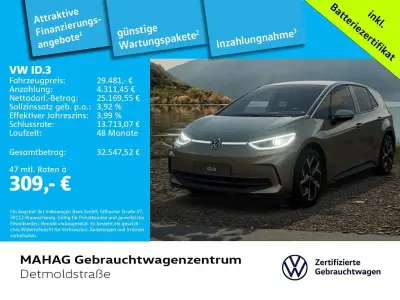 Gebraucht VW ID.3 Pro 150 kW (204 PS) 2024 Dark olivine green metallic/sc Kleinwagen