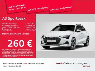 Używany Audi A3 Ambiente 116 KM (85 kW) 2025 Biały Sedan/Limuzyna