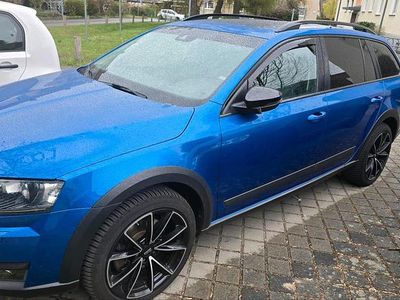 Gebraucht Skoda Octavia Scout 184 PS (135 kW) 2014 Blau Kombi