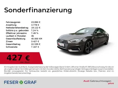 Gebraucht Audi A5 Sportback Sport 252 PS (185 kW) 2018 Argusbraun metallic Kleinwagen