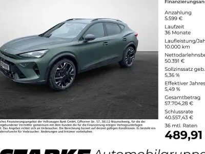 Nowe Cupra Formentor VZ 333 KM (244 kW) 2026 Zielony SUV