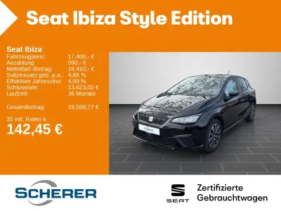 Second-hand Seat Ibiza Style 116 CP (85 kW) 2024 Negru Hatchback