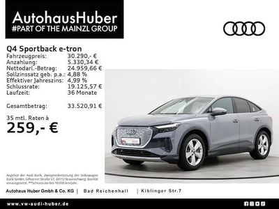 Gebraucht Audi Q4 Sportback e-tron Advanced 150 kW (204 PS) 2023 Kieselgrau SUV