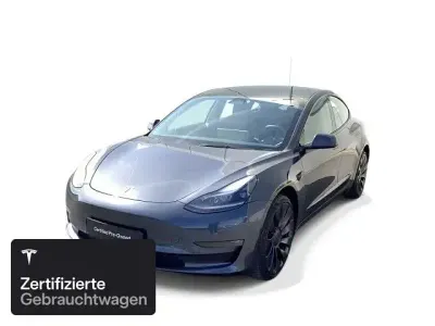 Occasion Tesla Model 3 Performance 377 kW (513 PK) 2023 Zilver Sedan