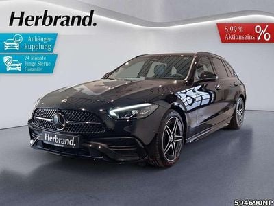 Metalliclack obsidianschwarz m Gebraucht 2024 Mercedes C180 AMG Kombi | 38.490 € (Etwas zu teuer)