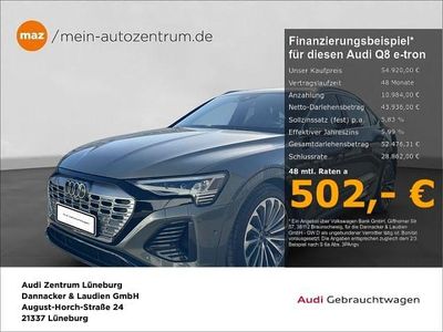 Chronosgrau metallic Gebraucht 2023 Audi Q8 Sportback e-tron S-Line SUV | 54.920 €