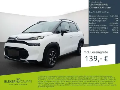 Brugt Citroën C3 Aircross Shine 110 HK (80 kW) 2023 Hvid SUV