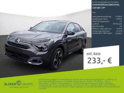 Gebraucht Citroën C4 131 PS (96 kW) 2023 Lackierung platiniumgrau/typ aussenverkleidung metalliclackierung SUV