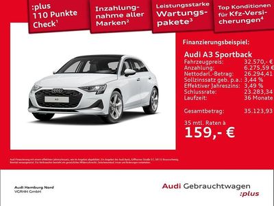 Usata Audi A3 Advanced 116 CV (85 kW) 2025 Bianco Berlina