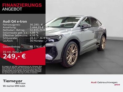 Taifungrau metallic Gebraucht 2022 Audi Q4 Sportback e-tron S-Line SUV | 36.280 € (Etwas zu teuer)