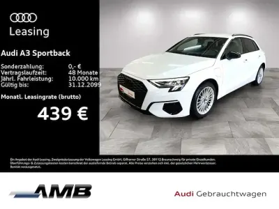 Gebraucht Audi A3 Sportback e-tron Ambiente 204 PS (150 kW) 2022 Ibisweiß Kleinwagen