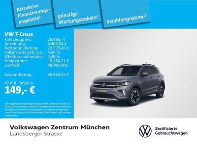 Gebraucht VW T-Cross R-line 116 PS (85 kW) 2025 Grau SUV