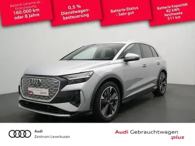Używany Audi Q4 e-tron S-Line 219 kW (299 KM) 2023 Srebrny SUV