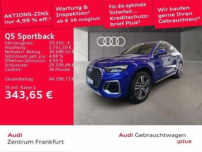 Gebraucht Audi Q5 Sportback S-Line 286 PS (210 kW) 2022 Blau SUV