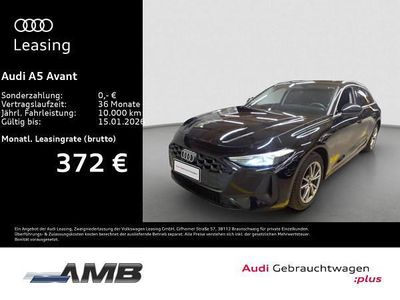Schwarz (mythosschwarz metallic) Gebraucht 2025 Audi A5 Basis Kombi | 44.271 € (Guter Preis)