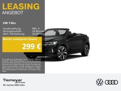 Second-hand VW T-Roc Cabriolet R-line 150 CP (110 kW) 2025 Negru Cabrio