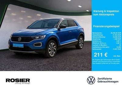 Käytetty VW T-Roc Active 116 HP (85 kW) 2021 Sininen Katumaasturi