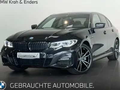 Gebraucht BMW 320e M Sport 204 PS (150 kW) 2022 Black sapphire metallic (schwarz) Limousine