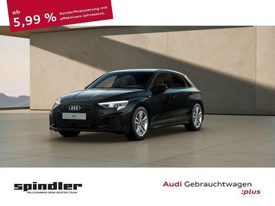 Gebraucht Audi A3 S-Line 110 PS (80 kW) 2023 Mythosschwarz metallic Limousine