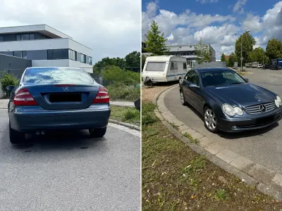 Używany Mercedes CLK270 170 KM (125 kW) 2004 Niebieski Coupe