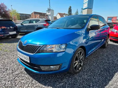 Gebraucht Skoda Rapid Style 90 PS (66 kW) 2014 Blau Kleinwagen