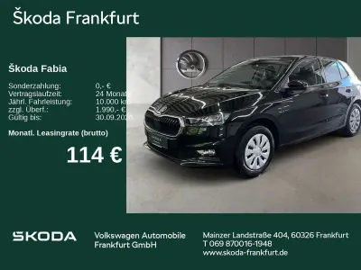 Neu Skoda Fabia Essence 80 PS (58 kW) 2025 Schwarz Kleinwagen