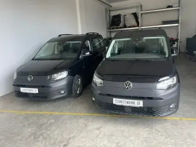 Gebraucht VW Caddy 122 PS (89 kW) 2022 Schwarz Van / Kleinbus